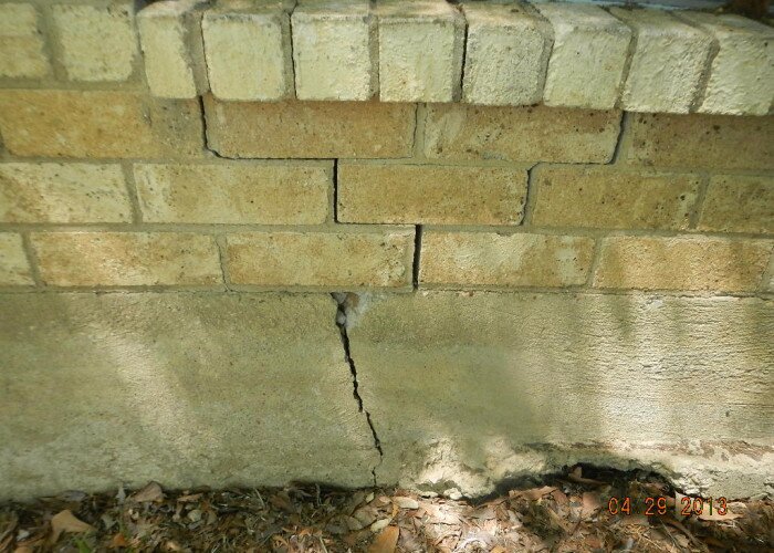 damaged foundation at fort worth Office